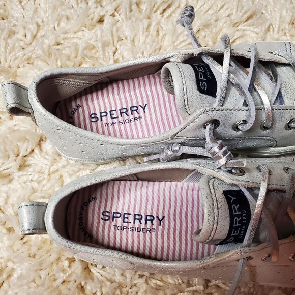 SPERRY Crest Vibe Perforated Top-Sider Slip On Shoes - Picture 2 of 7